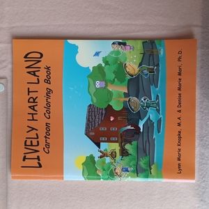 LIVELY HART LAND Cartoon Coloring Book on the emotions NWT